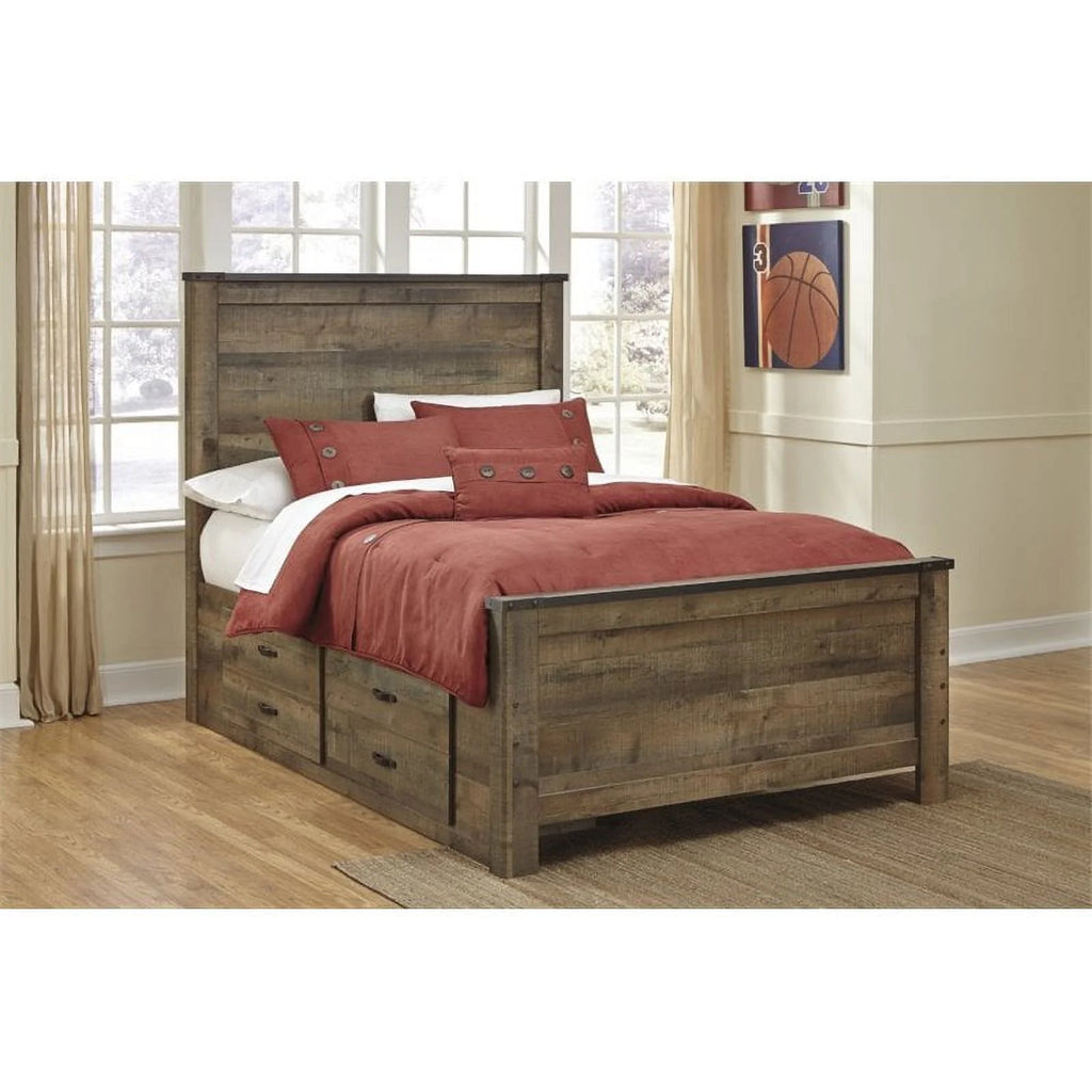 Full Panel Bed with Underbed Storage X145069