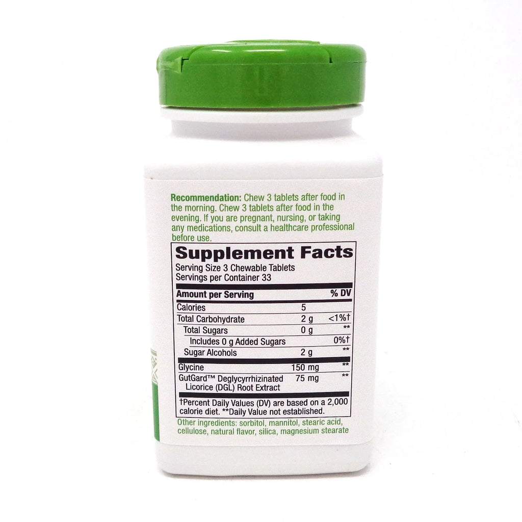 DGL Licorice Chewable Tablets, 100 Count M622