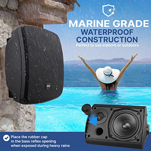 Outdoor Waterproof Bluetooth Speakers, 5.25 Inch, 2 Pack L955