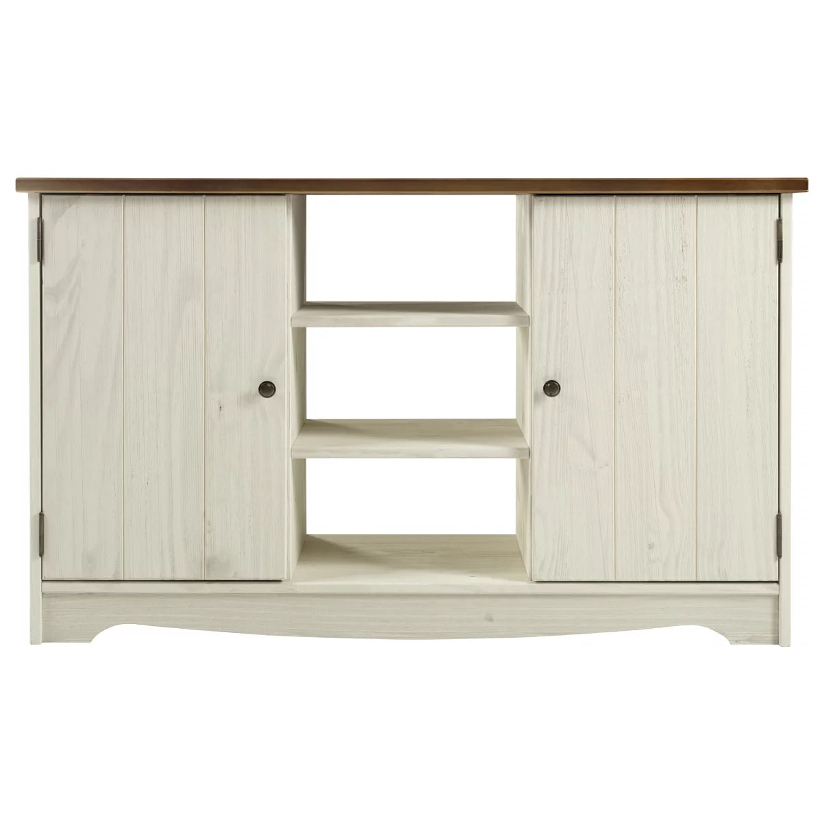 White Distressed Wood Buffet Sideboard X4573