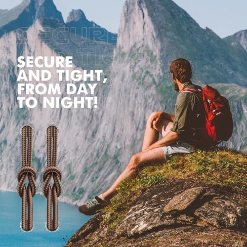 Round Shoelaces 2 Pairs Heavy Duty for Hiking Work Boots T206
