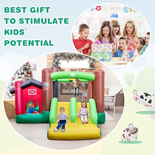 Inflatable Bounce House with Dual Slides and Ball Pit Z5982