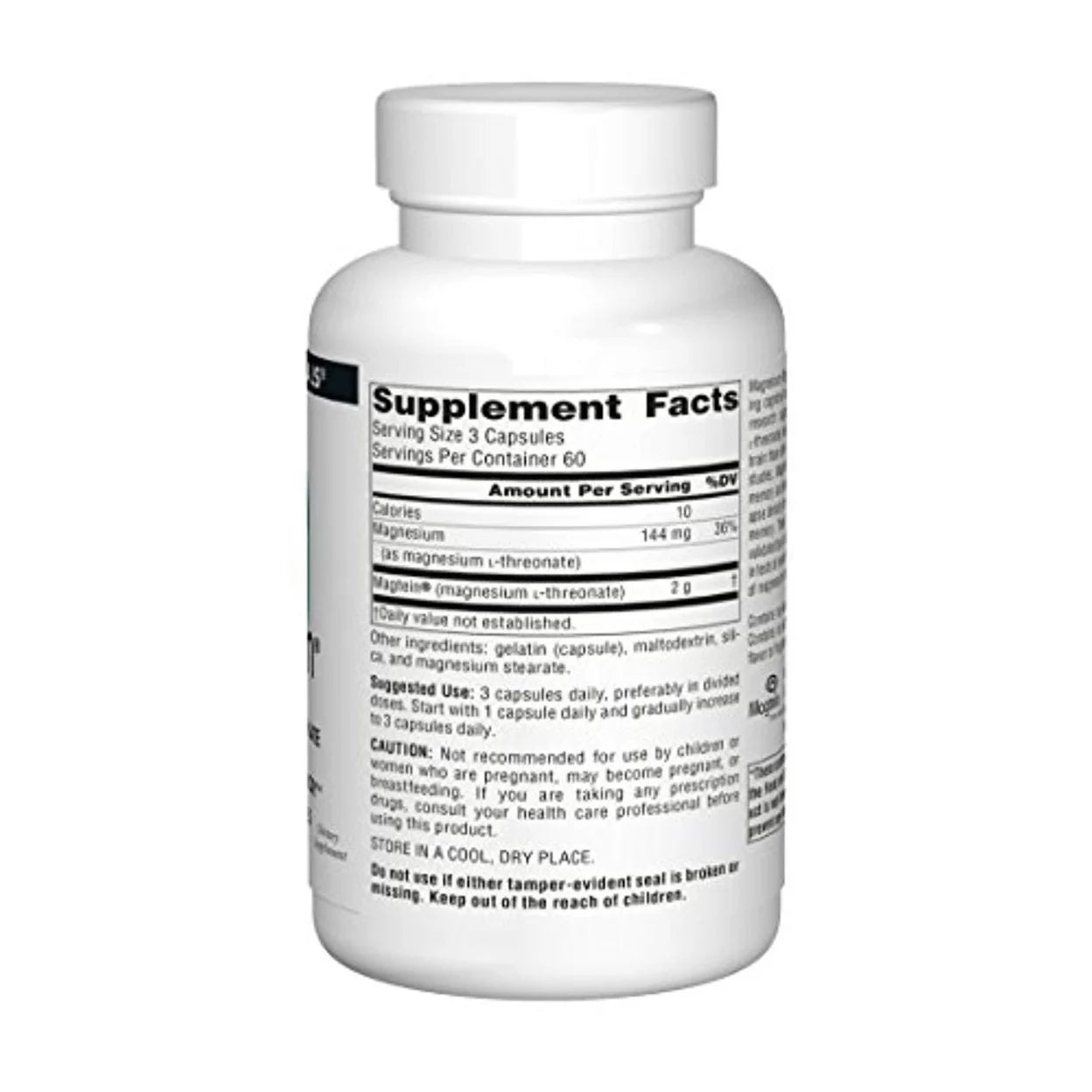 Magnesium L-Threonate 667 mg, 180 Capsules K297