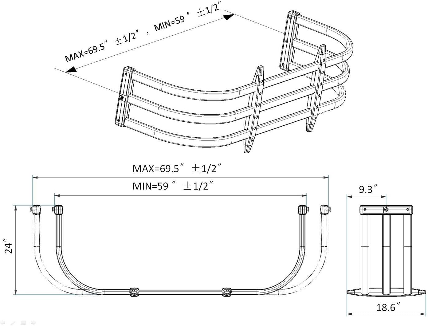 Truck Bed Extender for Pickup Trucks C1875