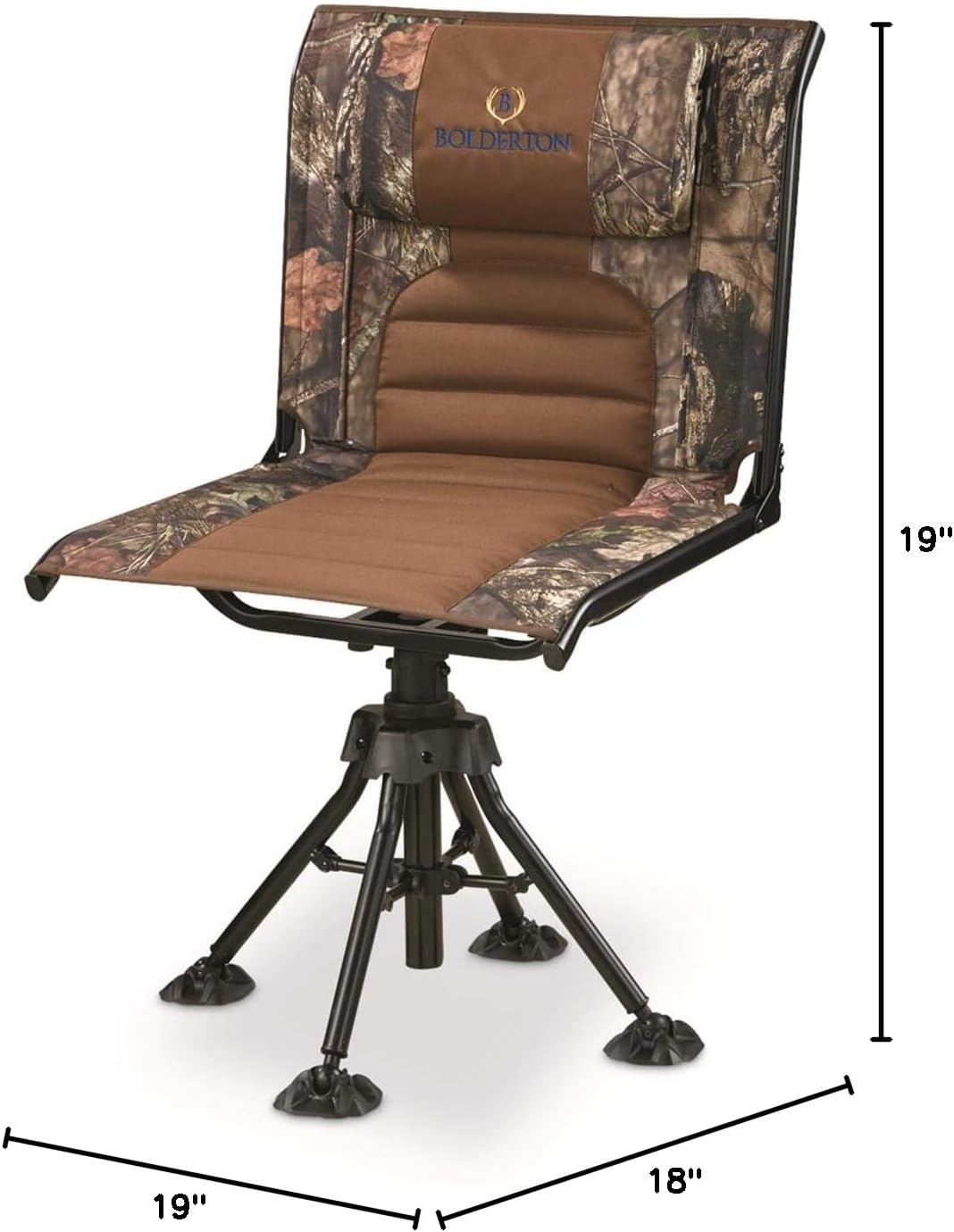 Swivel Camo Hunting Blind Chair, Folding, Lightweight, Padded Seat K30712