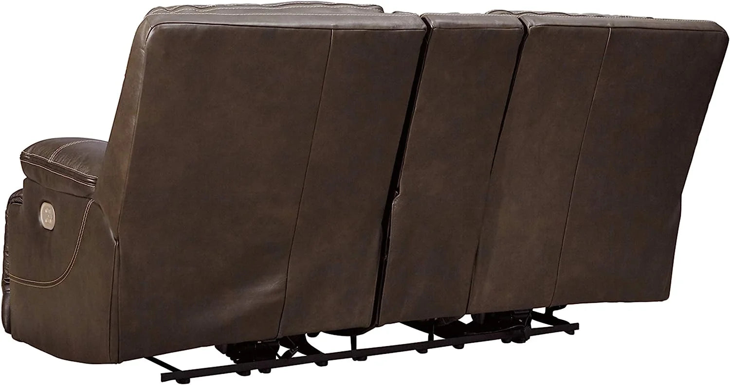 Leather Power Reclining Loveseat Q90491
