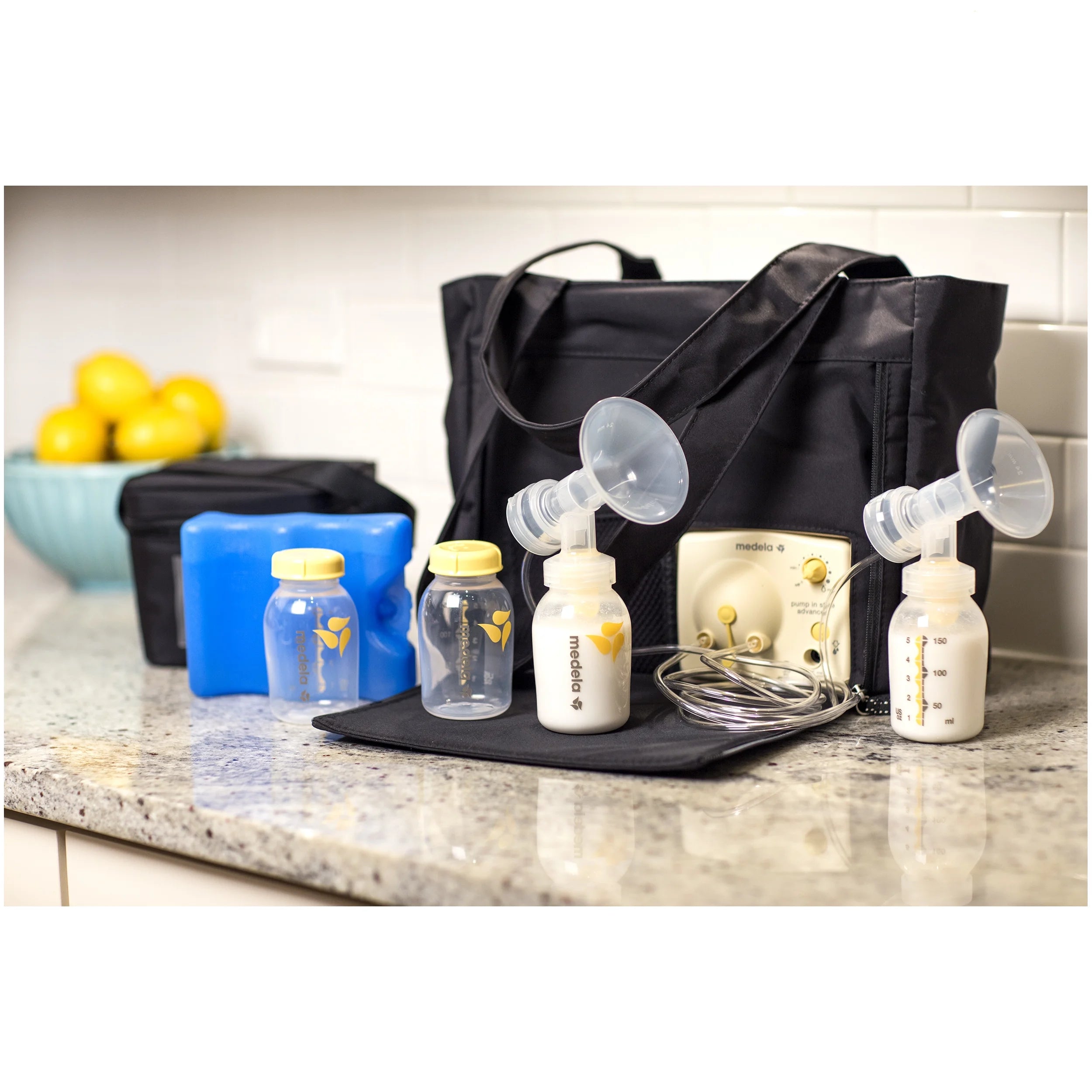 Breast Pump with On-the-go Tote and International Adapter U7274