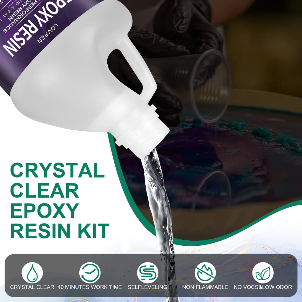 2 Gallon Epoxy Resin for DIY Jewelry Tabletops T178