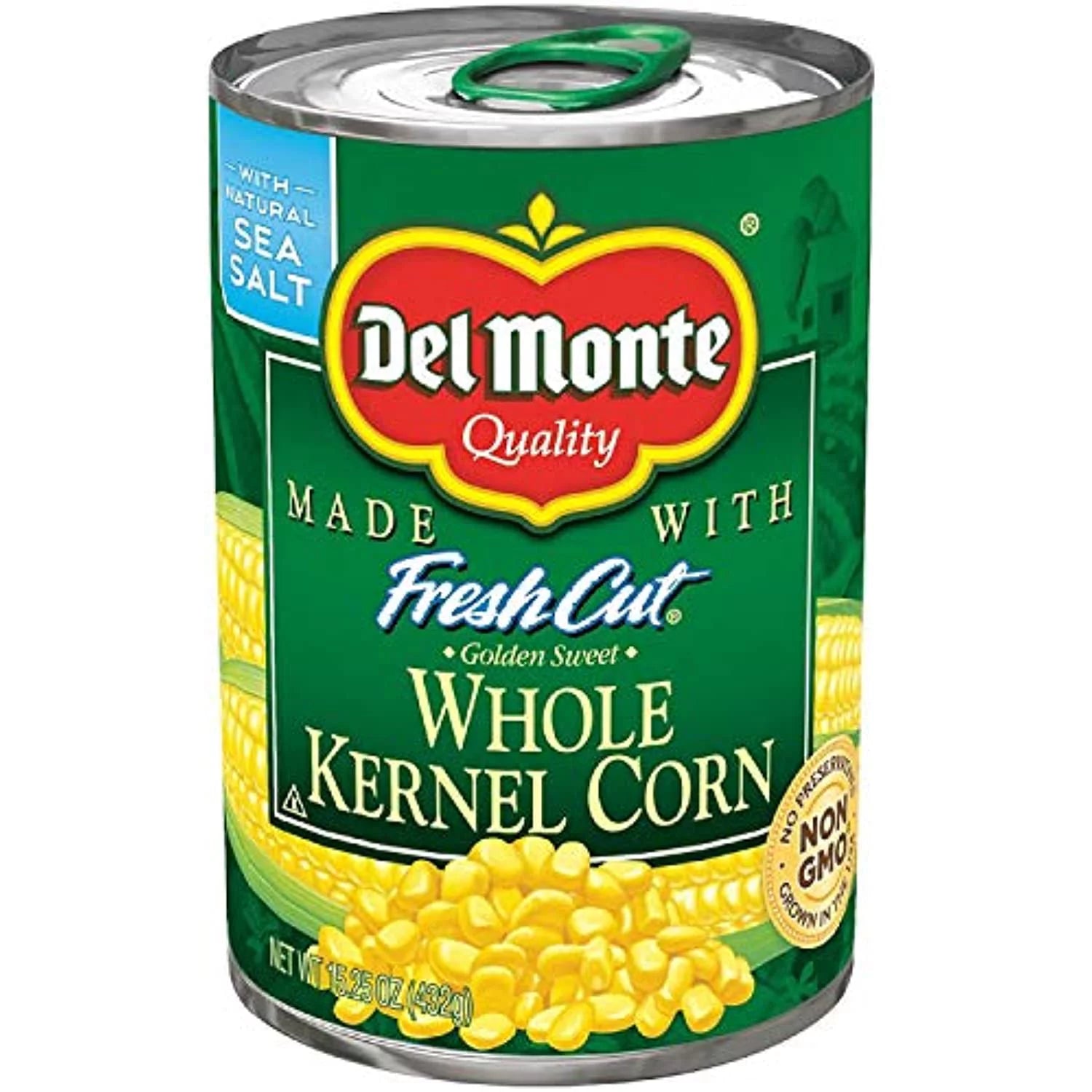 Whole Kernel Corn with Natural Sea Salt, 15.25 oz, 12-Pack Q8015