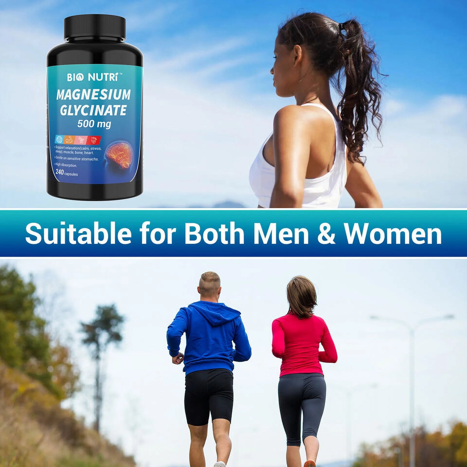 Magnesium Glycinate 1330mg, 250 Capsules V13423