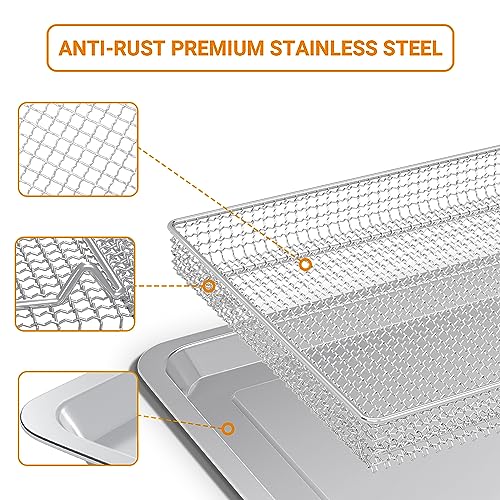 Stainless Steel Baking Tray and Air Fryer Basket J397