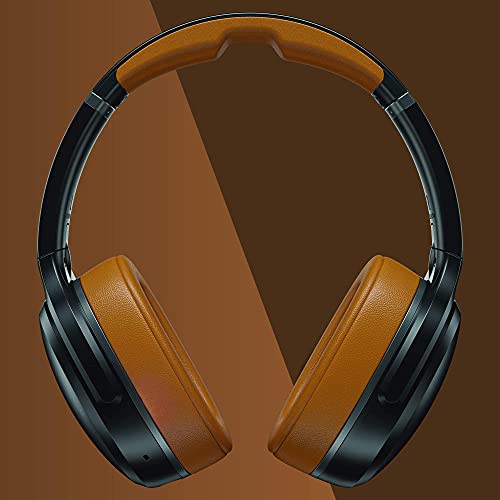 Wireless Noise Canceling Over-Ear Headphones - Black/Tan (Renewed) C4699