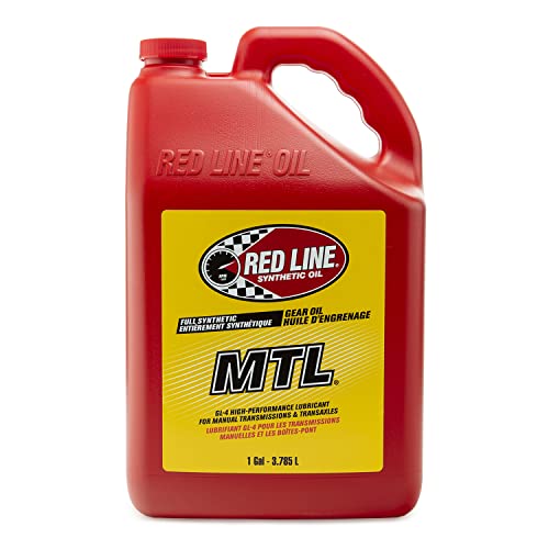 Red Line (50205) SAE 75W80 API GL-4 Manual Transmission and Transaxle Lubricant (MTL) Car Gear Oil - 1 Gallon