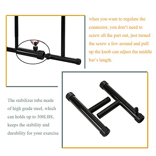 Dip Station Heavy Duty Dip Stands Fitness Workout Parallette Push Up Stand K7569