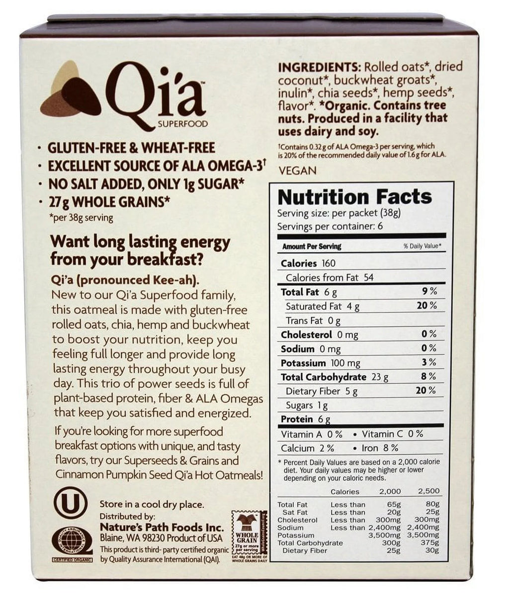 Oatmeal Coconut, 8 Ounce (Pack of 6) Y2946