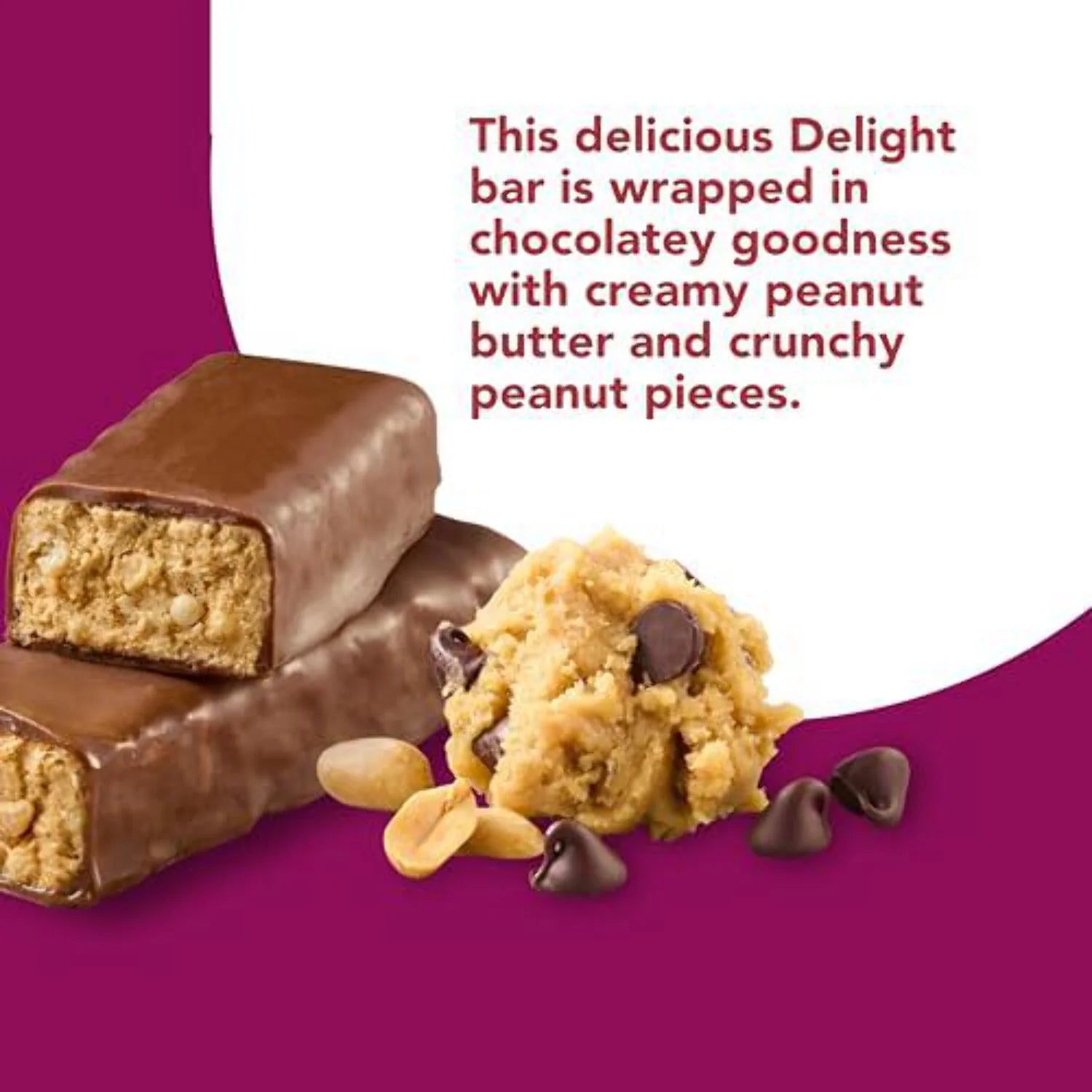 Keto Protein Bars, Chocolate Peanut Butter Cookie Dough, 10 Bars P9528