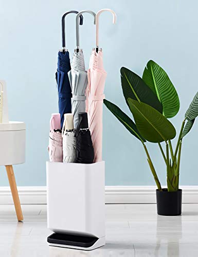 Umbrella Stand Rack with Drip Tray, Freestanding Entryway Organizer N1234