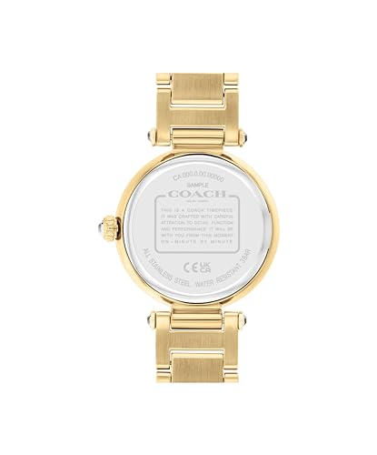 Women's Quartz Bracelet Watch with Crystal Dial, 34mm, Water Resistant N789