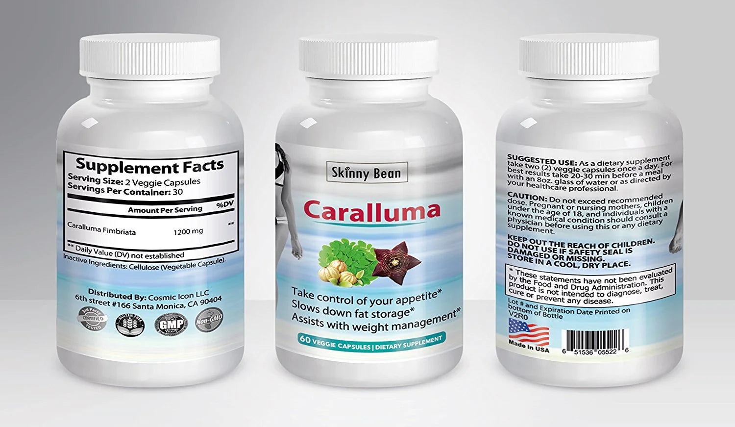 Caralluma Fimbriata Extract 1200mg Appetite Suppressant Diet Pills A405029