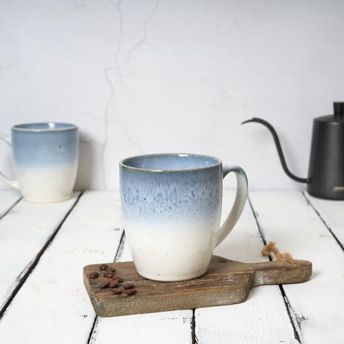 Ceramic Coffee Mug Set of 4, 17 Oz, Microwave Safe A227705