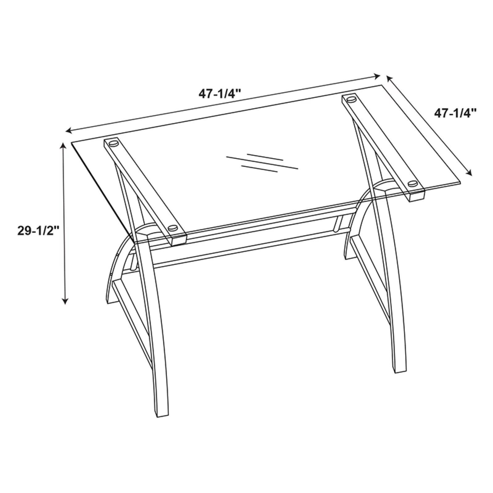 World Map Computer Desk G929808