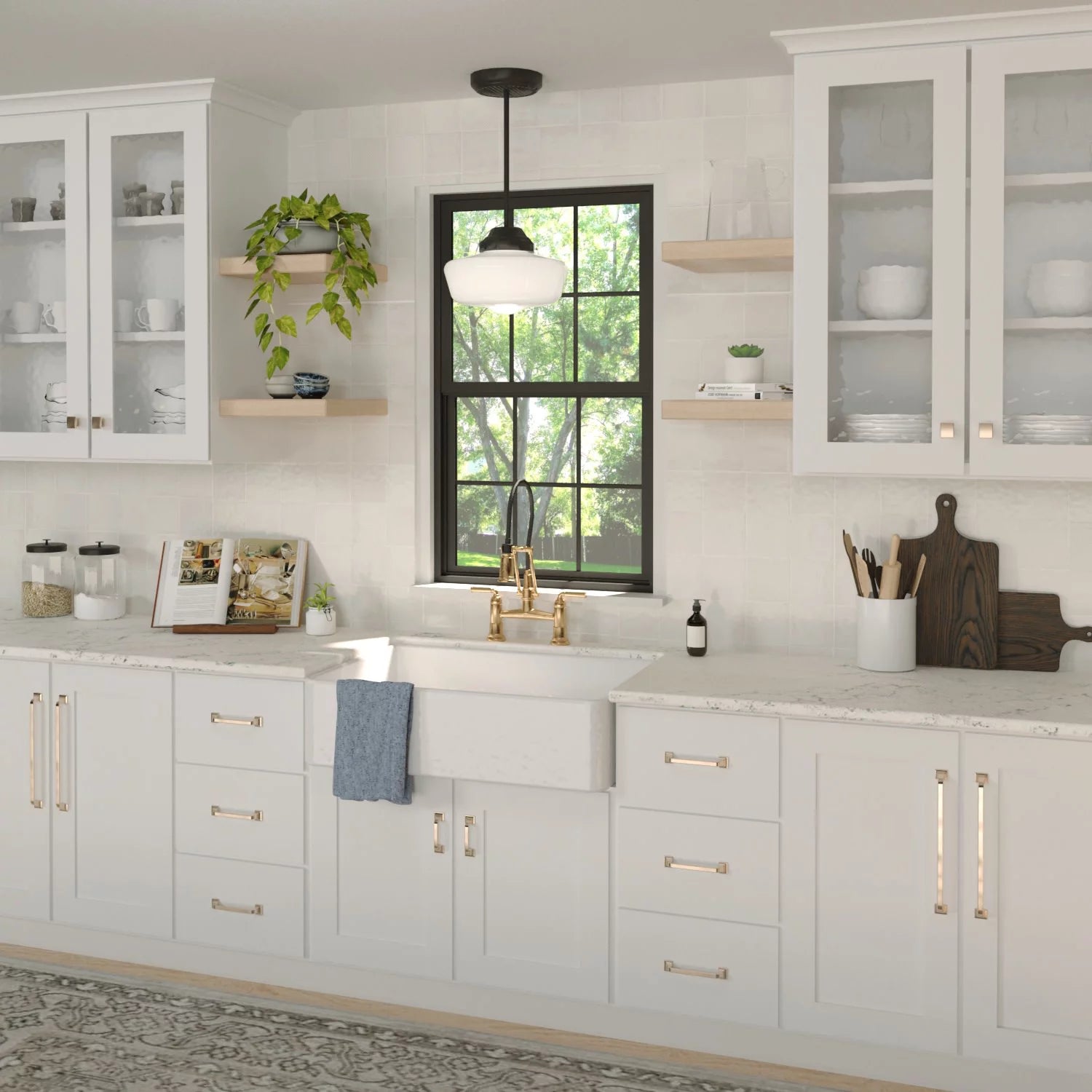 Forge 6-5/16" Center to Center Modern Farmhouse Cabinet Pull S269