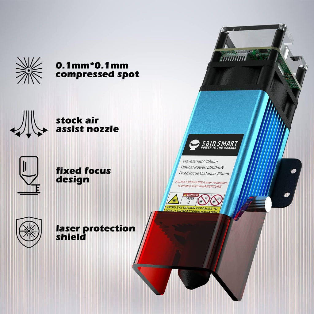 Compressed Spot Laser Module, 0.1mm Laser Spot, 5.5W for CNC Router K2829