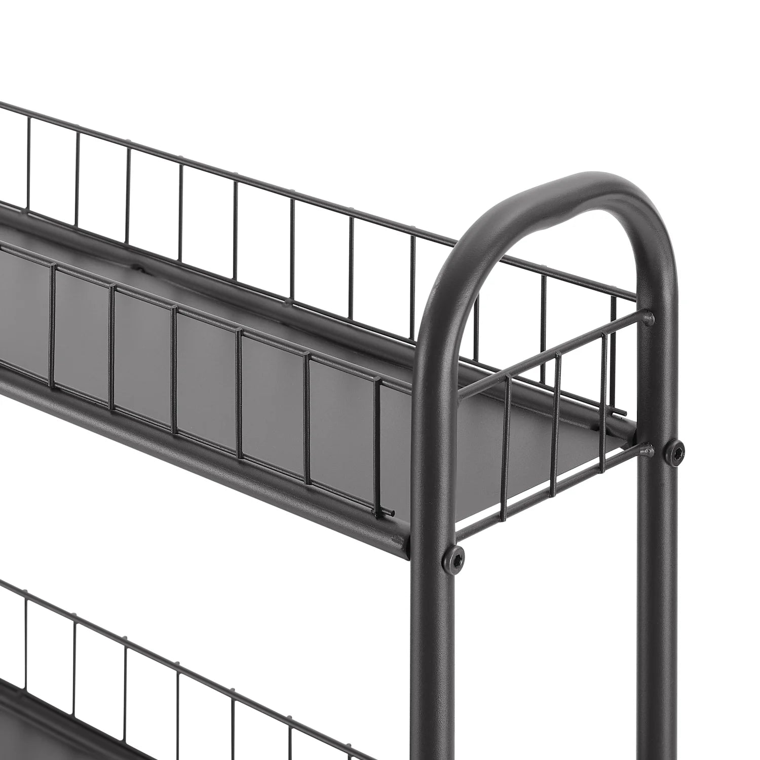 6-Tier Slim Rolling Storage Cart with Wheels, Metal Wire Shelving Rack O97375