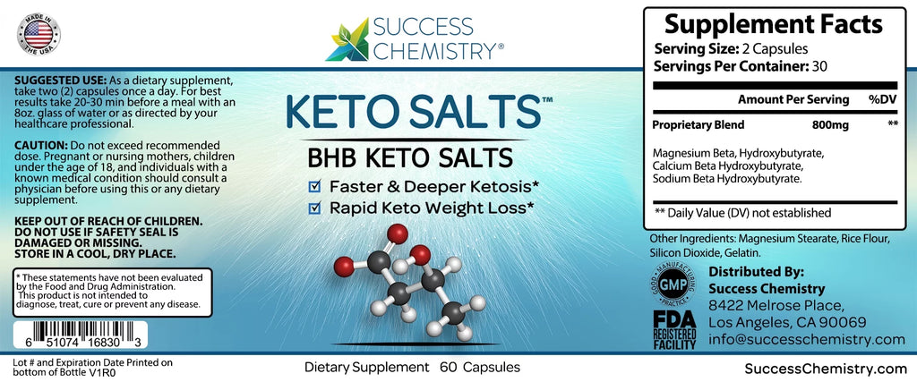 Keto Salts with Minerals for Low Carb Energy Support J573439