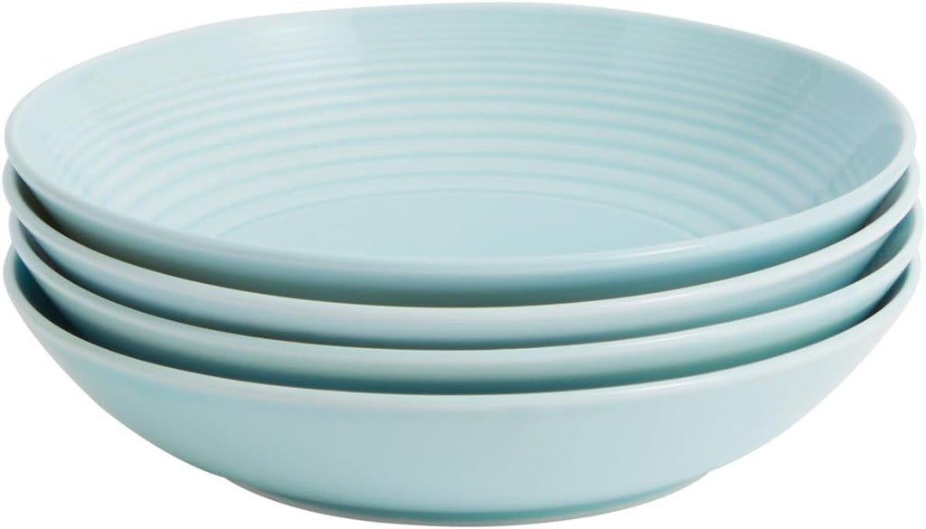 Maze Blue Pasta Bowl, Set of 4, 9.5" Q793644