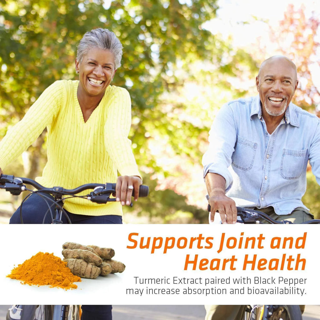 Turmeric Curcumin 1950mg with Black Pepper, Joint Support Supplement, 180 Capsules Y885