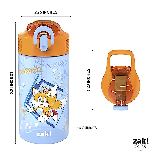 Kids Water Bottle with Spout Cover and Carrying Loop, 16 oz, Pack of 2 C7967
