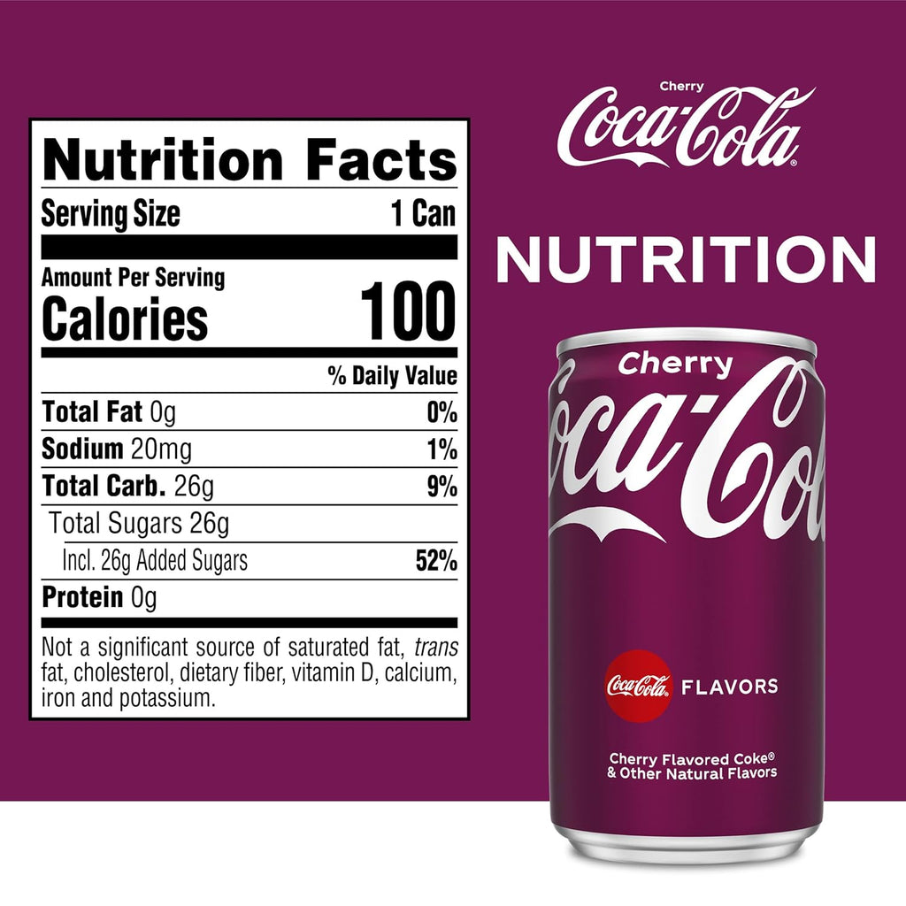 Cherry Soda Mini Cans, 7.5 fl oz, 20 Pack C214710