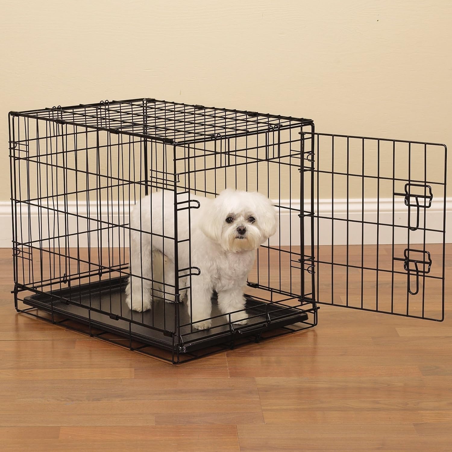 Dog Crate for Pets, Black, Medium-Large Y23192