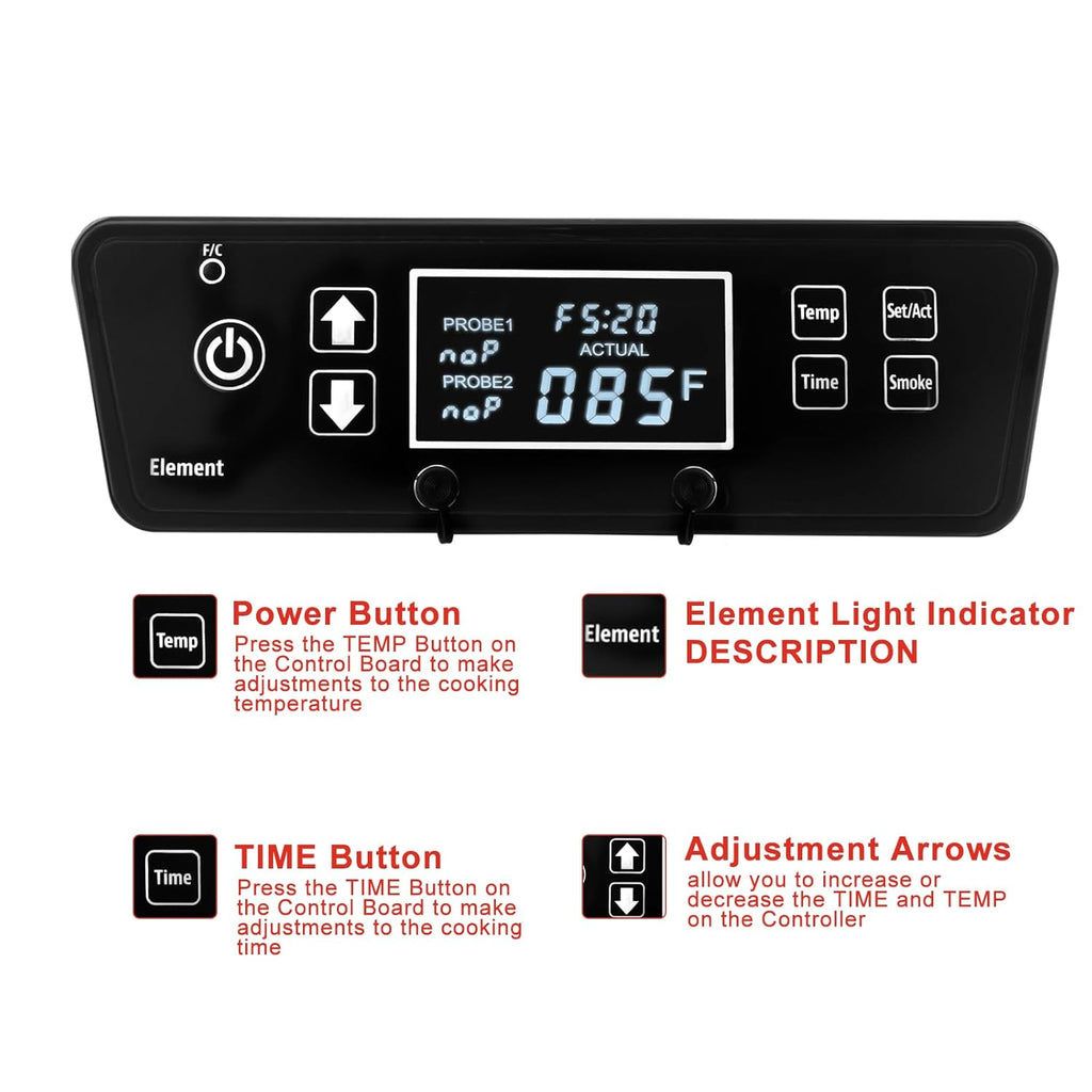 Digital Thermostat Control Board for Electric Vertical Smoker R25747