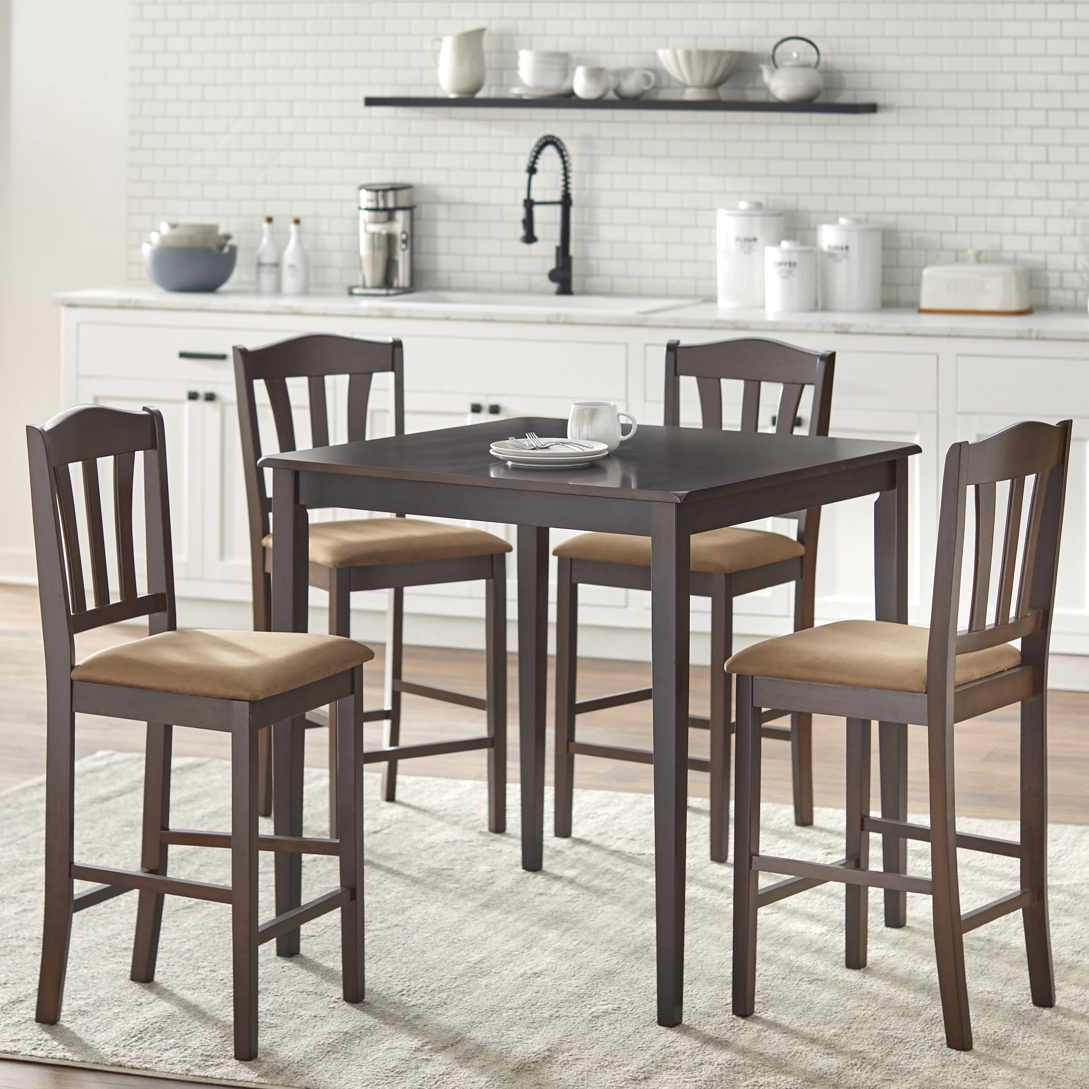 Stool, 24", Set of 2, Espresso J477298