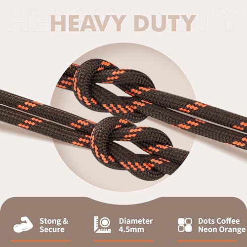 Round Shoelaces 2 Pairs Heavy Duty for Hiking Work Boots T206
