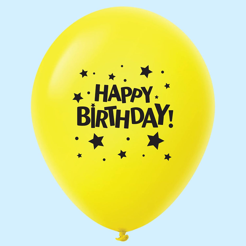 Party Favor Cup Bundle 12 16oz Cups + 1 Happy Birthday Balloon L88654
