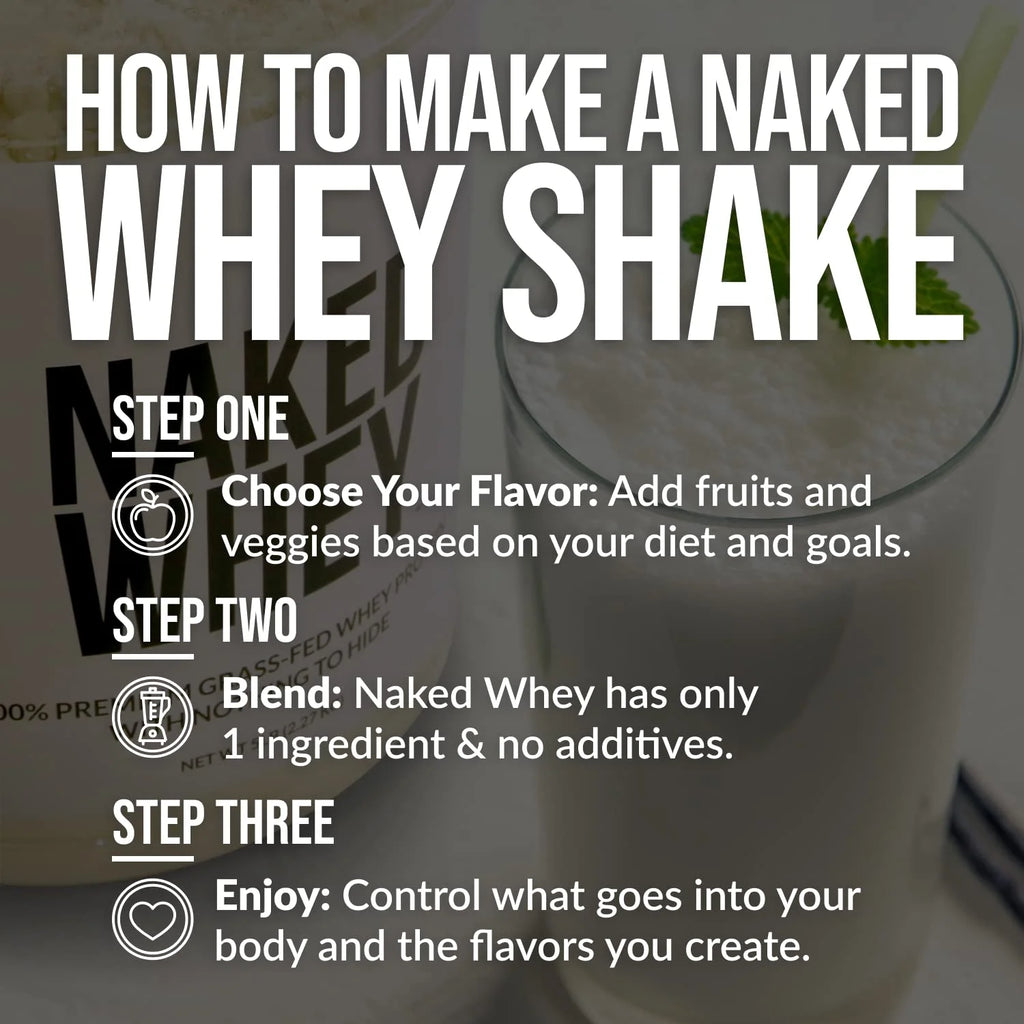 Grass Fed Unflavored Whey Protein Powder, 5LB, 76 Servings J16919