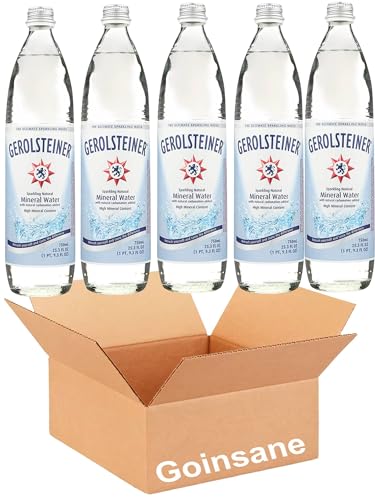 Gerolsteiner Sparkling Natural Mineral Water - 25.3 Fl Oz. - 15 Counts In Premium Glass Bottles.