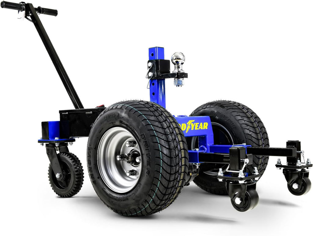 Goodyear Electric Trailer Dolly Super-Duty 7500lbs Max Trailer Weight, 5500lbs for Boats, 1100lbs Tongue Weight, All-Terrain Wheels Ideal for RVs, Toy Haulers, Car Trailers, and Campers