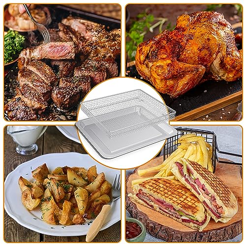 Stainless Steel Baking Tray and Air Fryer Basket J397