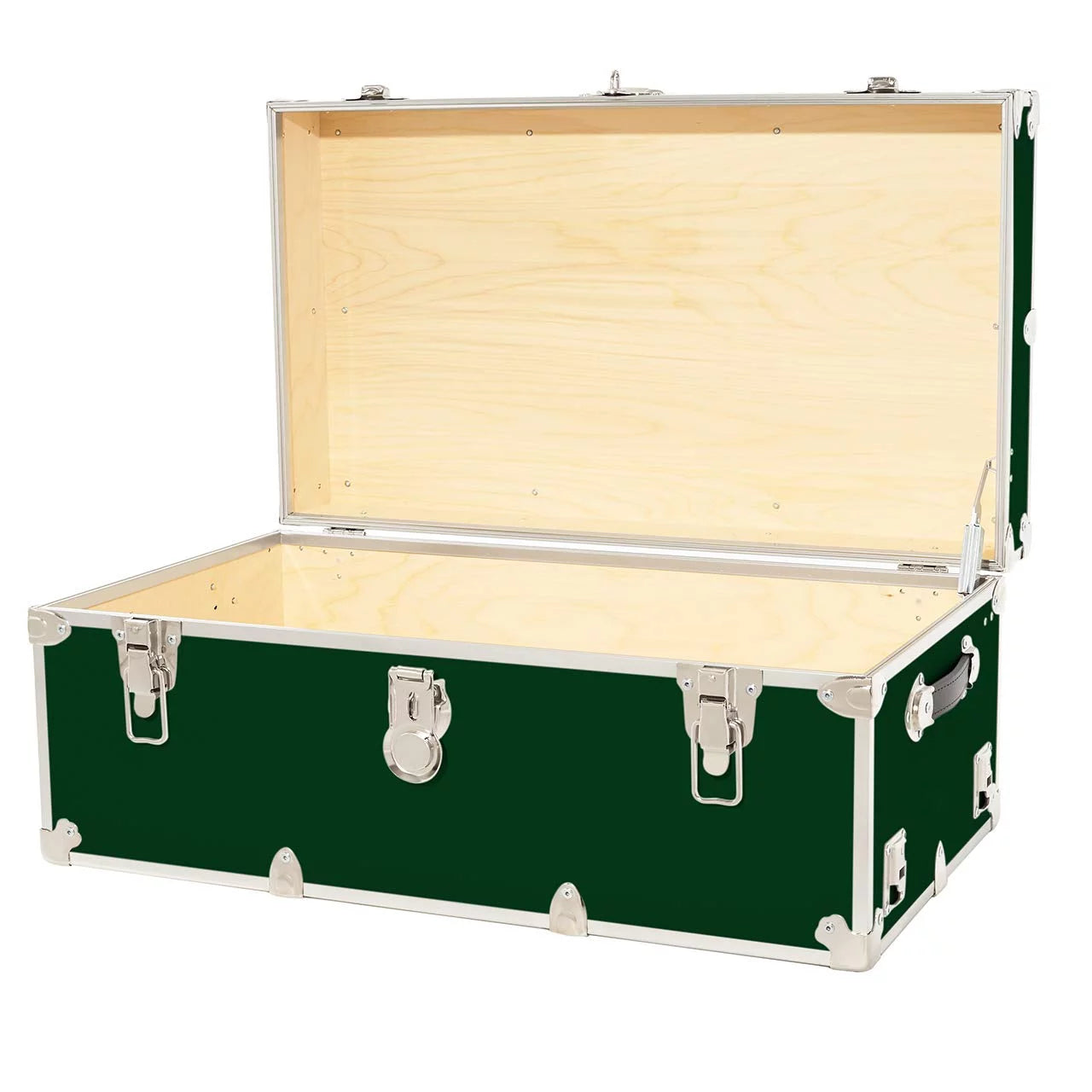Large Leather Embossed Vinyl Trunk for Storage, 32"x18"x14" T9122