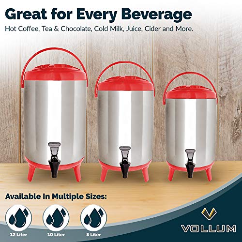Stainless Steel Insulated Beverage Dispenser 10L with Spigot R55564