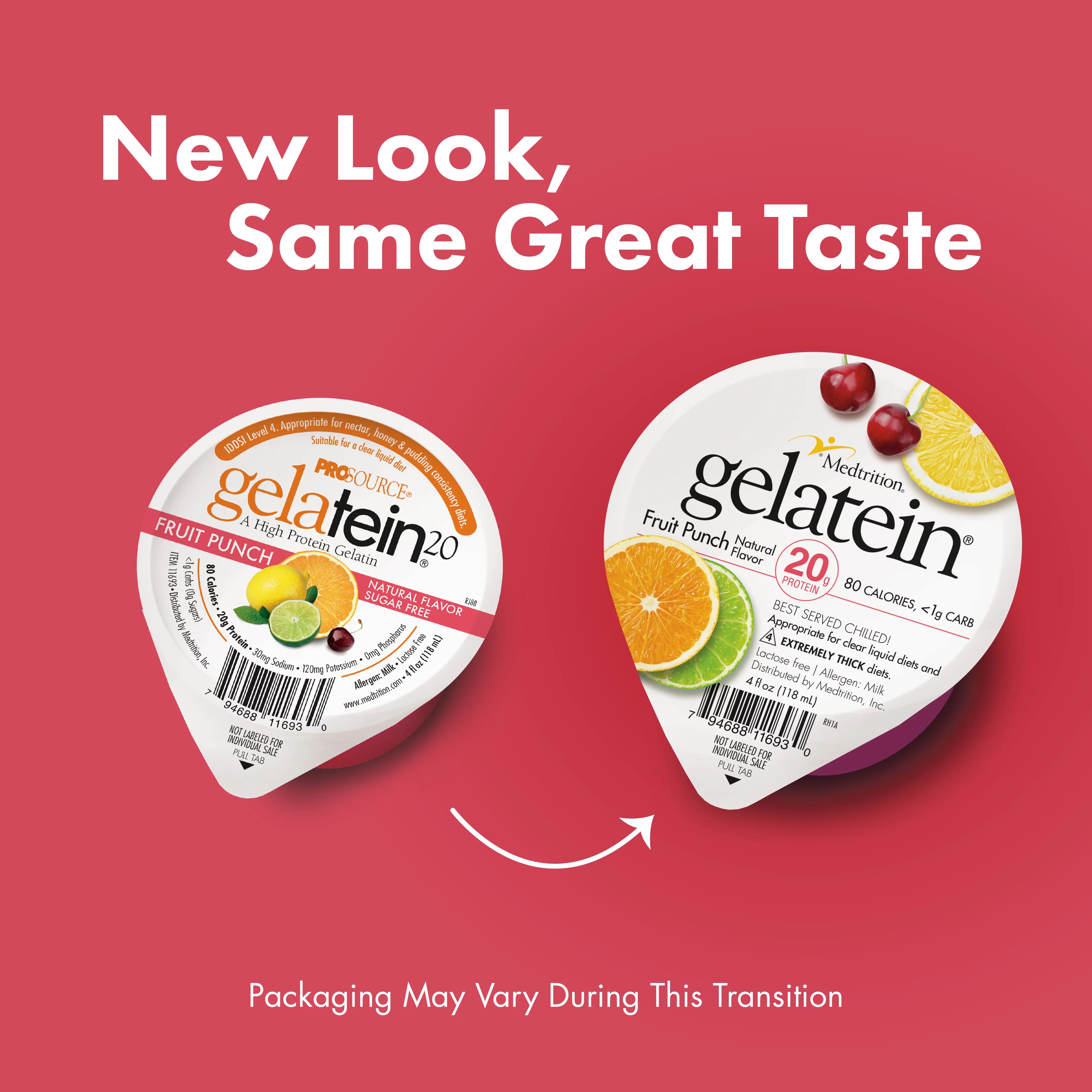 Sugar Free High Protein Gelatin Fruit Punch 12 Servings A357