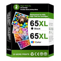 67XL High Yield 67 Ink Cartridges Black/Color Combo Pack (2-Pack, Black/Color) Replacement for HP Ink 67 XL for Envy 6000 6400 6055 6032 Pro 6455 Deskjet 2700 2755 2752 2722 2732 Plus 4155 Printer