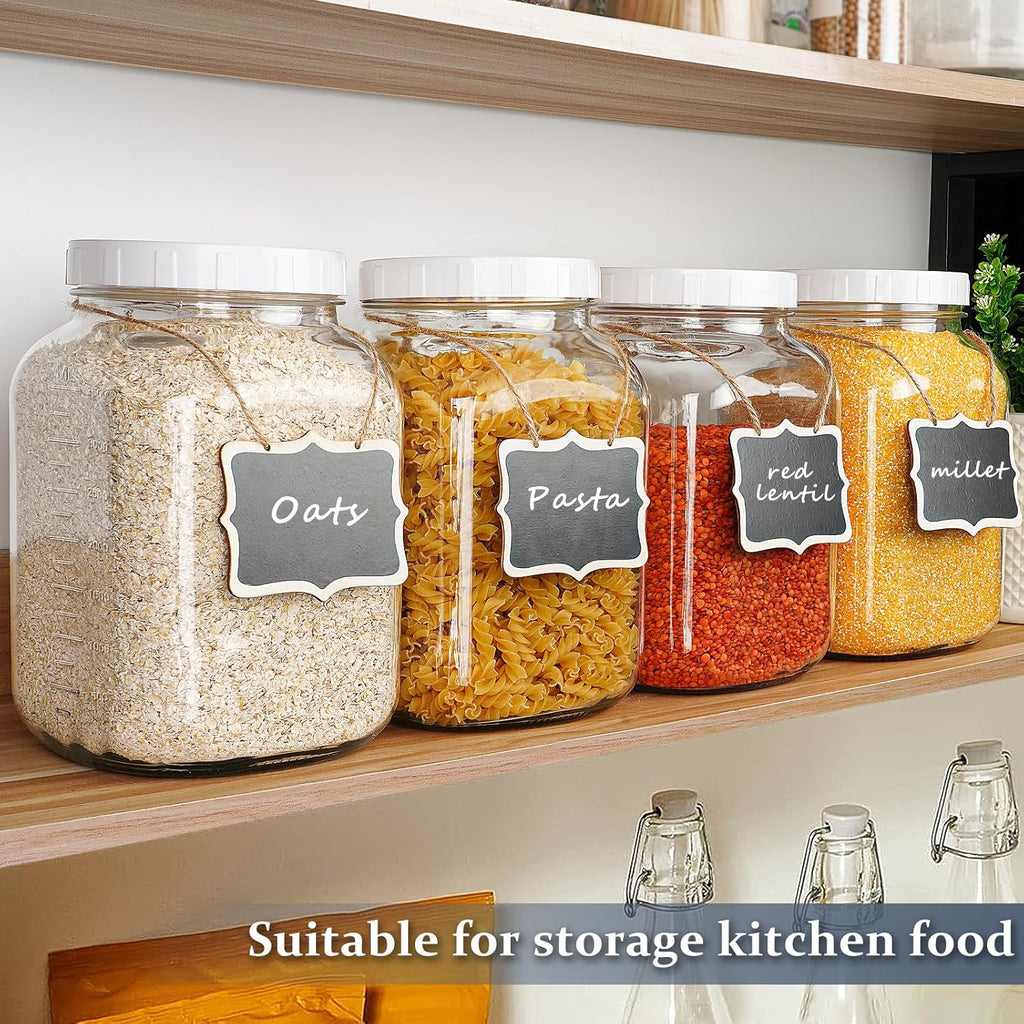 1 Gallon Clear Glass Mason Jar with Airtight Screw Lid and Silicone Gasket V376143