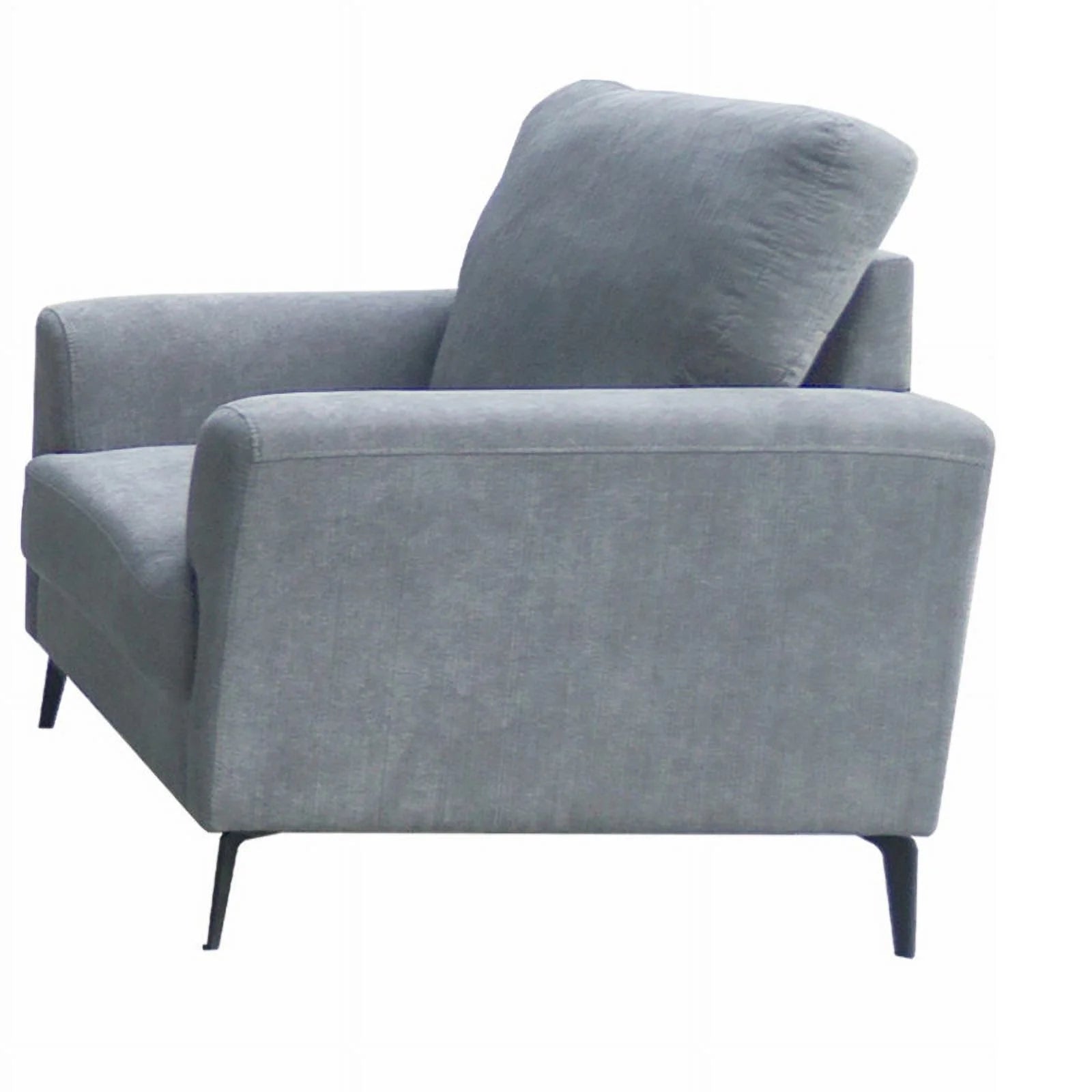 Gray Chenille Sofa Loveseat Chair Living Room Set L15782