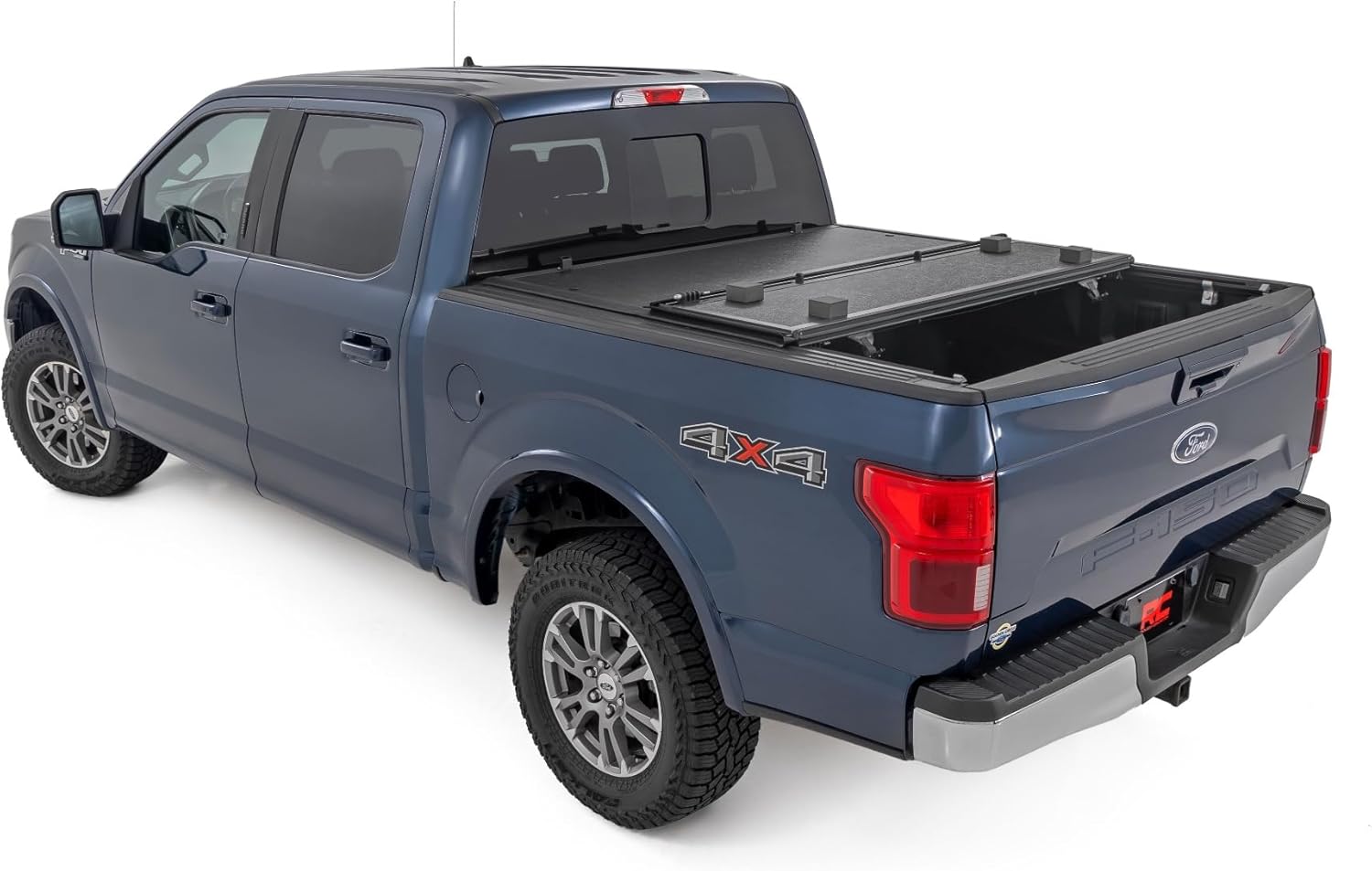 Hard Low Profile Tri-Fold Truck Bed Tonneau Cover for Ford F-150 (2015-2020) - Fits 5'7" Bed V6955