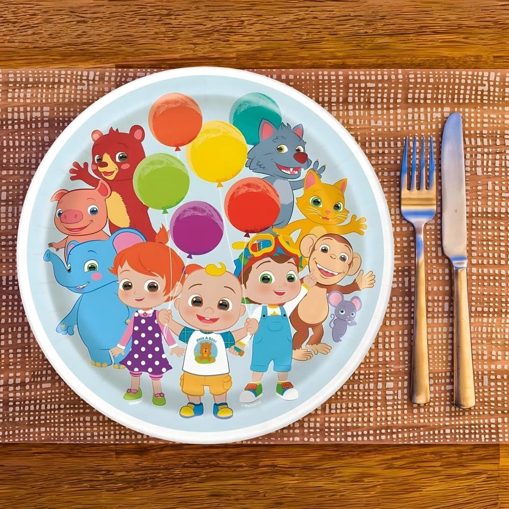 Round Dinner Plates 7 Inch, Pack of 8, Multicolor A35878